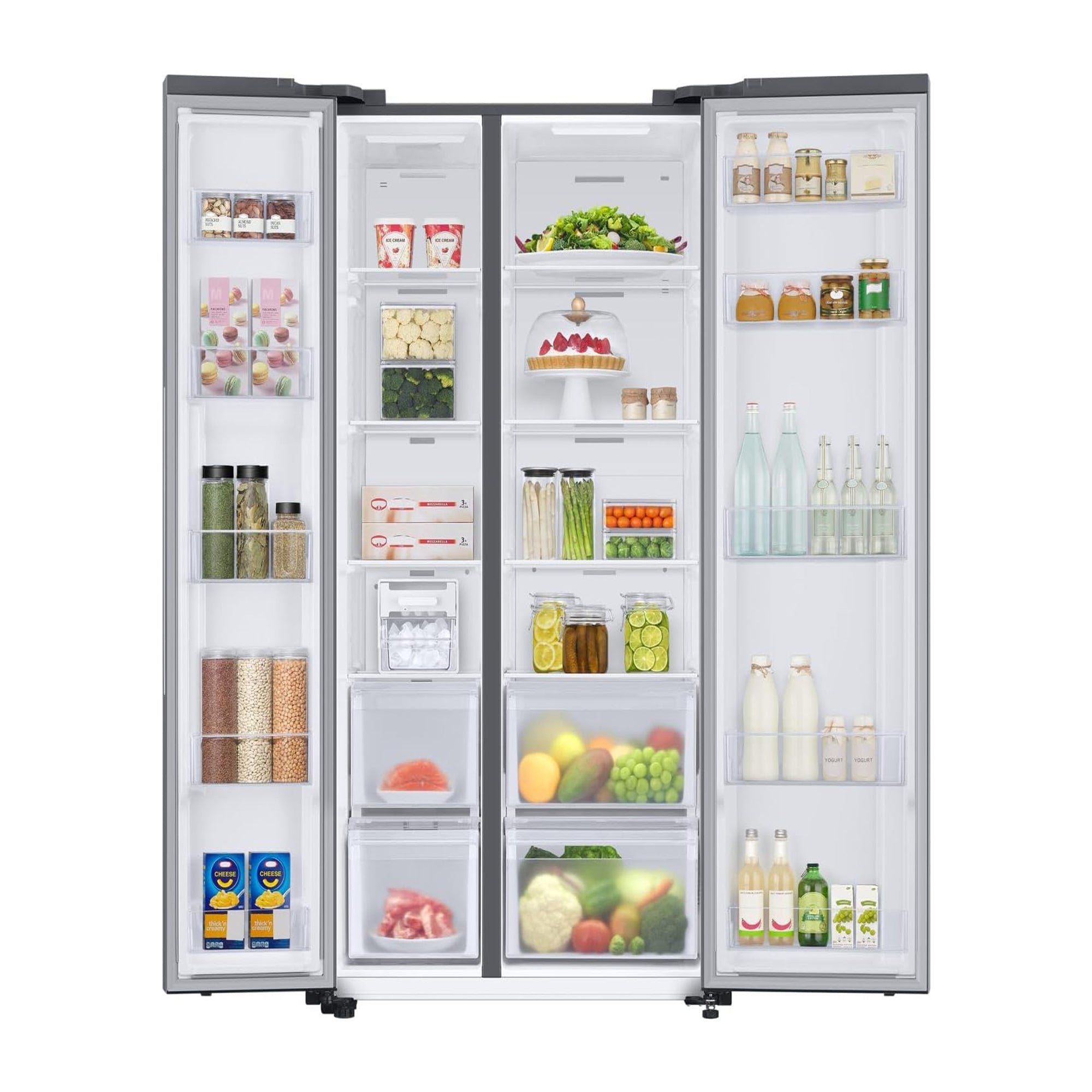 Samsung SpaceMax American-Style Fridge Freezer 652L Twin Cooling Plus RS66A8101S9 (Silver)