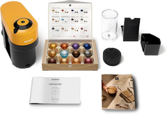 Nespresso Vertuo Pop Coffee Machine by Nespresso - Vibrant Mango Yellow Design, Automatic Capsule System, UAE Version
