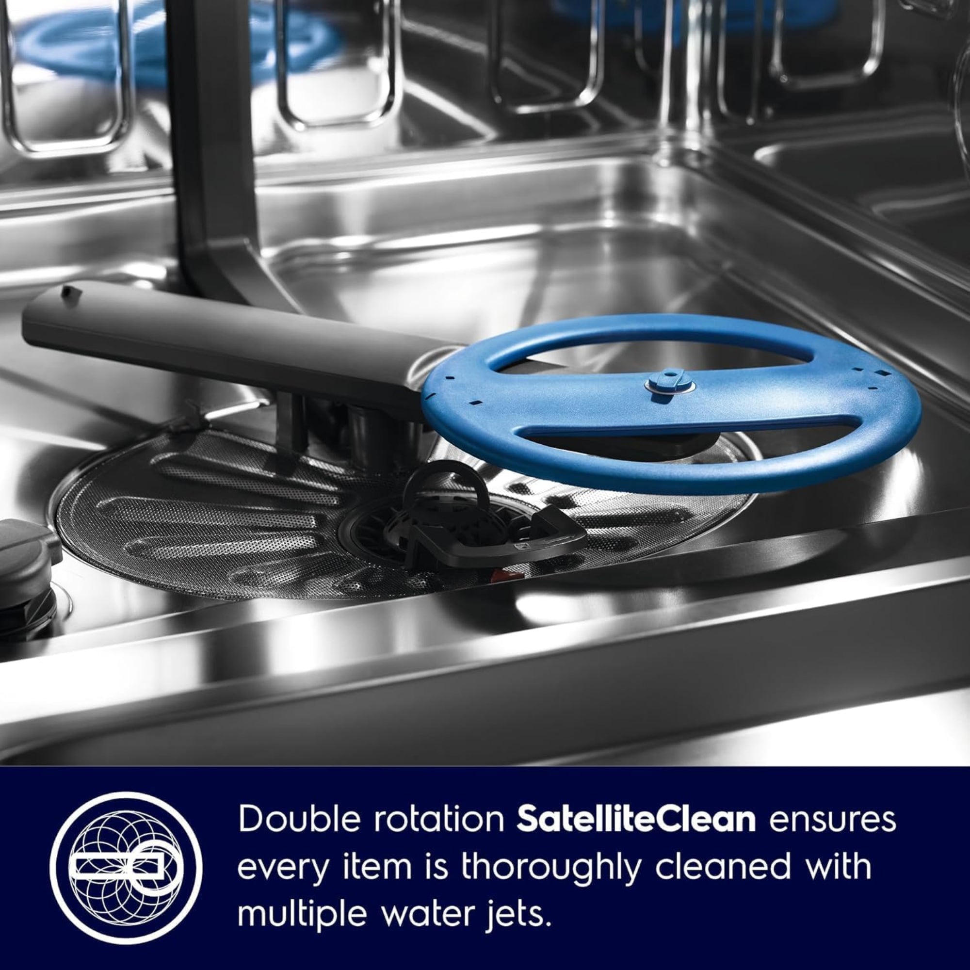 Electrolux 15 Place Settings Freestanding Dishwasher – 8 Programs Inverter Motor SatelliteClean AirDry ESZ89300SX (silver)