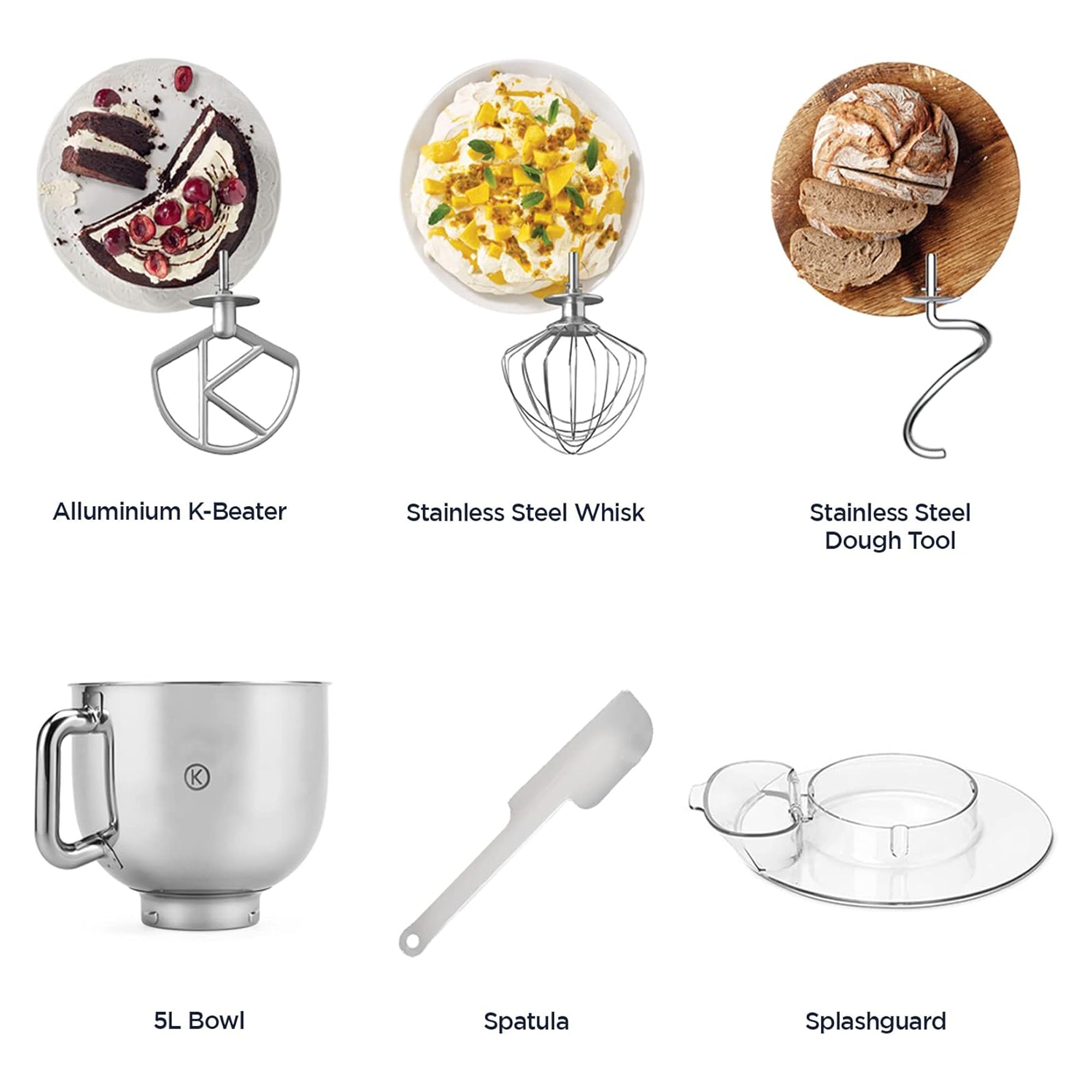 Kenwood kMix Stand Mixer – 1000W 5L Bowl Smart Speed Control Fold Function Cream KMX750CR (creamy finish)