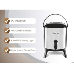 Milton Stellar Thermosteel Water Jug 5.7L PU Insulated Stainless Steel Hot & Cold Beverage Dispenser