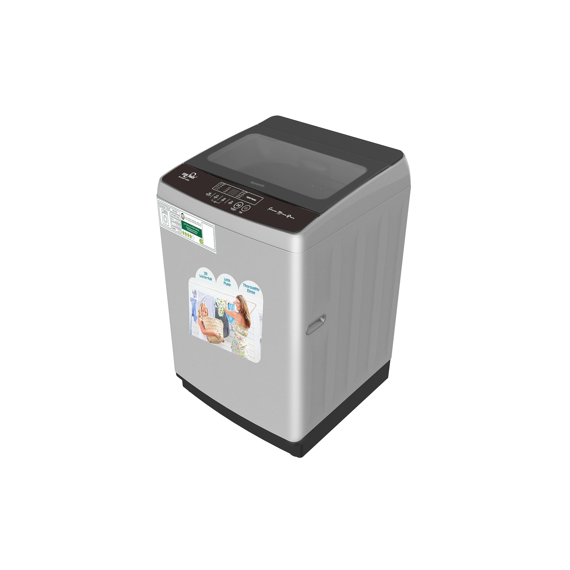 Star Track 13KG Top Load Fully Automatic Washing Machine with Inverter Technology & Digital Control – SW-1300ATT1-SK(T) (Silver)