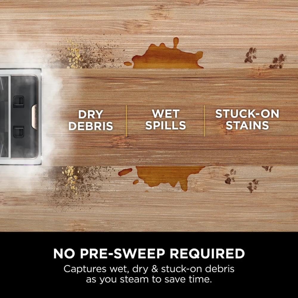Shark Steam PickUp 3-in-1 Steam Cleans & Separates Wet & Dry Dirt