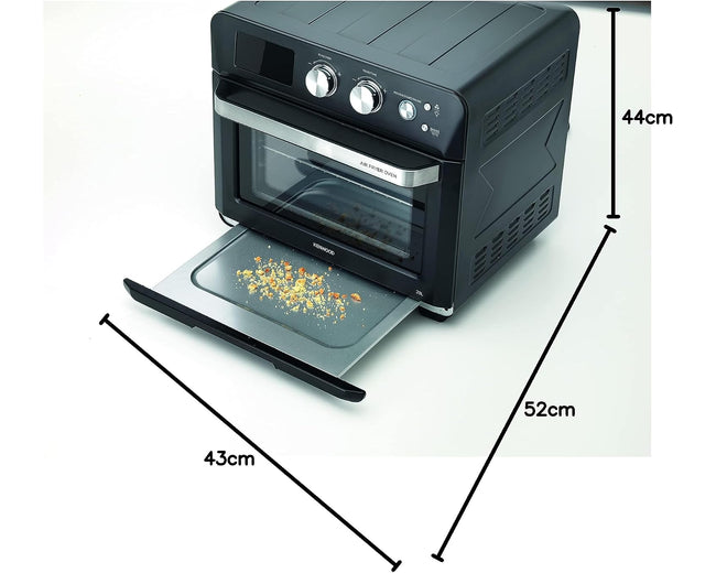 Kenwood MOA25 25L Air Fryer Oven, 2-in-1 Toaster Oven with Rotisserie, Black