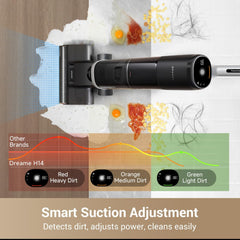 Dreame H14 Cordless Wet & Dry Vacuum Cleaner 180° Lie-Flat 18000Pa Hot Water Self-Cleaning Fast Hot Air Drying