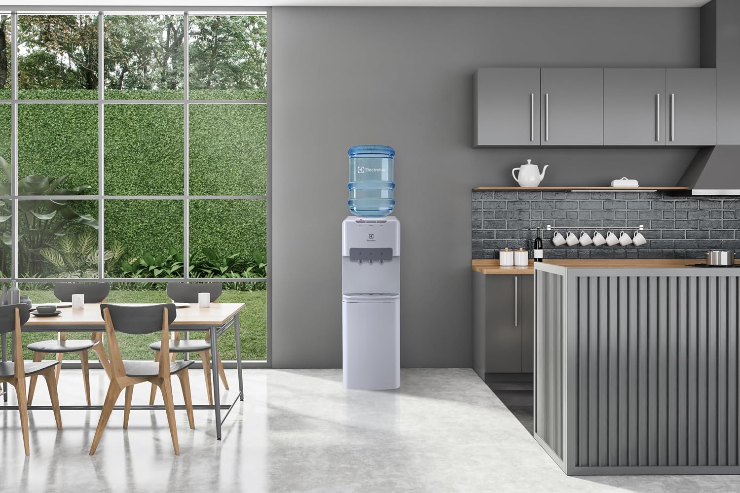 Electrolux Water Dispenser, Top Loading, 3-taps Equipped with Hot Cold and Ambient Temperature, Floor Standing, LED Indicator, Child Safety Lock for Faucet, Ideal for Home, Office & Pantry, EDBMFSXWG