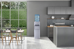 Electrolux Water Dispenser, Top Loading, 3-taps Equipped with Hot Cold and Ambient Temperature, Floor Standing, LED Indicator, Child Safety Lock for Faucet, Ideal for Home, Office & Pantry, EDBMFSXWG