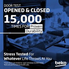 Beko 50×50 cm Ceramic Electric Cooker with 3 Zones – 54L Oven CSS48100GW