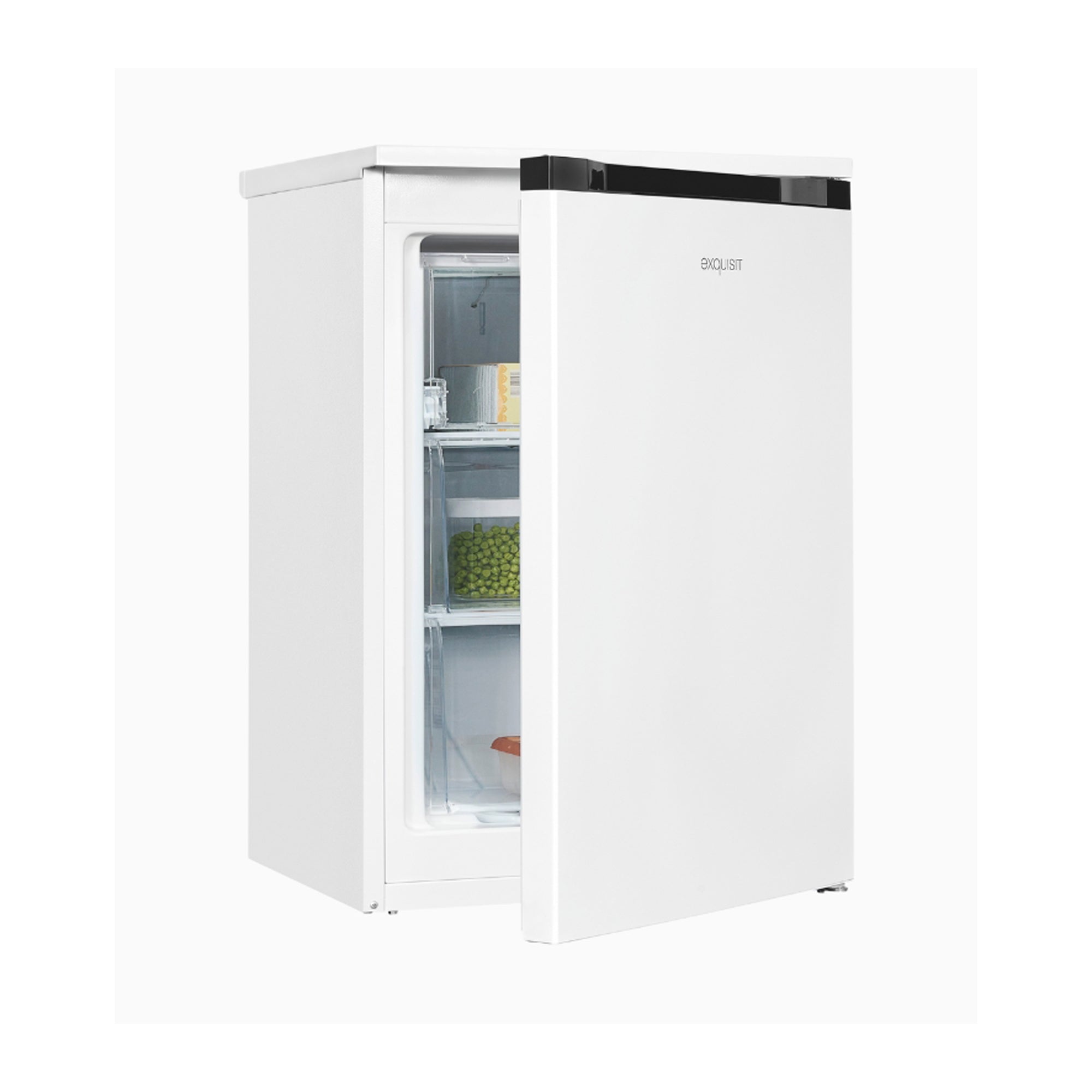 Exquisit Freestanding Freezer 85L 4-Star Freezing Manual Temperature Control Reversible Door GS81-051C (White)