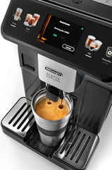De'Longhi Eletta Explore ECAM452.57.G, Barista Coffee Machine with Milk Frothing Nozzle, Espresso Machine, Coffee Bean Machine, Automatica Coffee Machine with LatteCrema System, Dark Grey