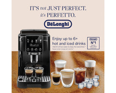 De'Longhi Magnifica Start ECAM222.20.B Bean-to-Cup Espresso Machine with Manual Milk Frother, Black