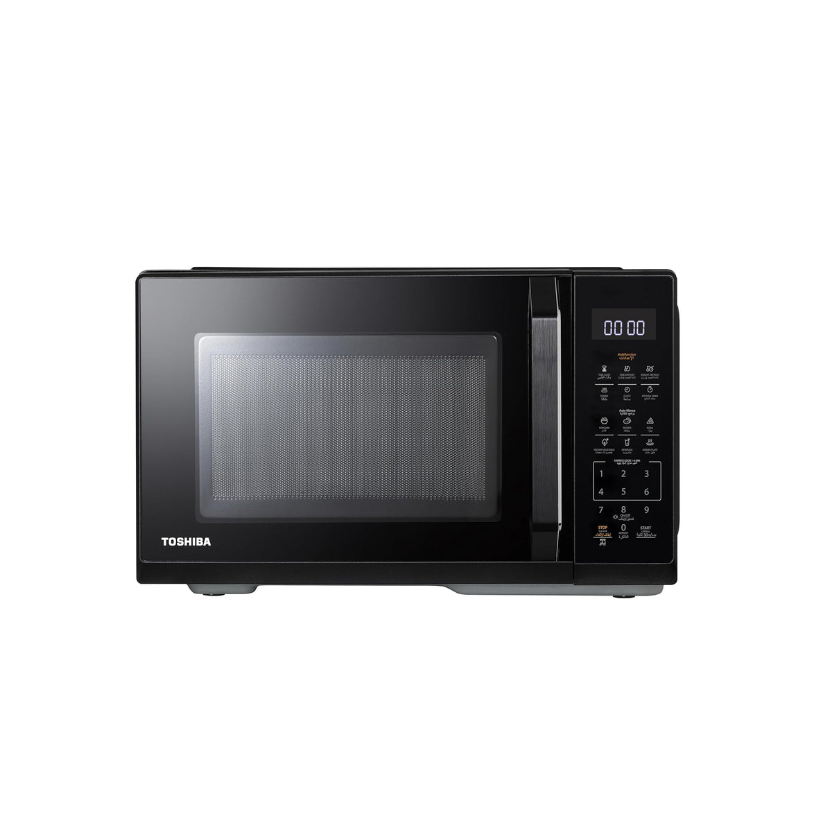 Toshiba 20 Liter Solo Microwave Oven – 800W 11 Power Levels Auto Menu Defrost Function MW3-EM20PE(BK)
