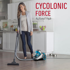 Hoover Power 7 Powerful Canister Vacuum Cleaner, 2400 Watt, 4L Large Capacity, HEPA Allergy Filter, Strong Suction, Ideal for Carpet, Hard Floors & Pet Hair – HC84-P7A-ME