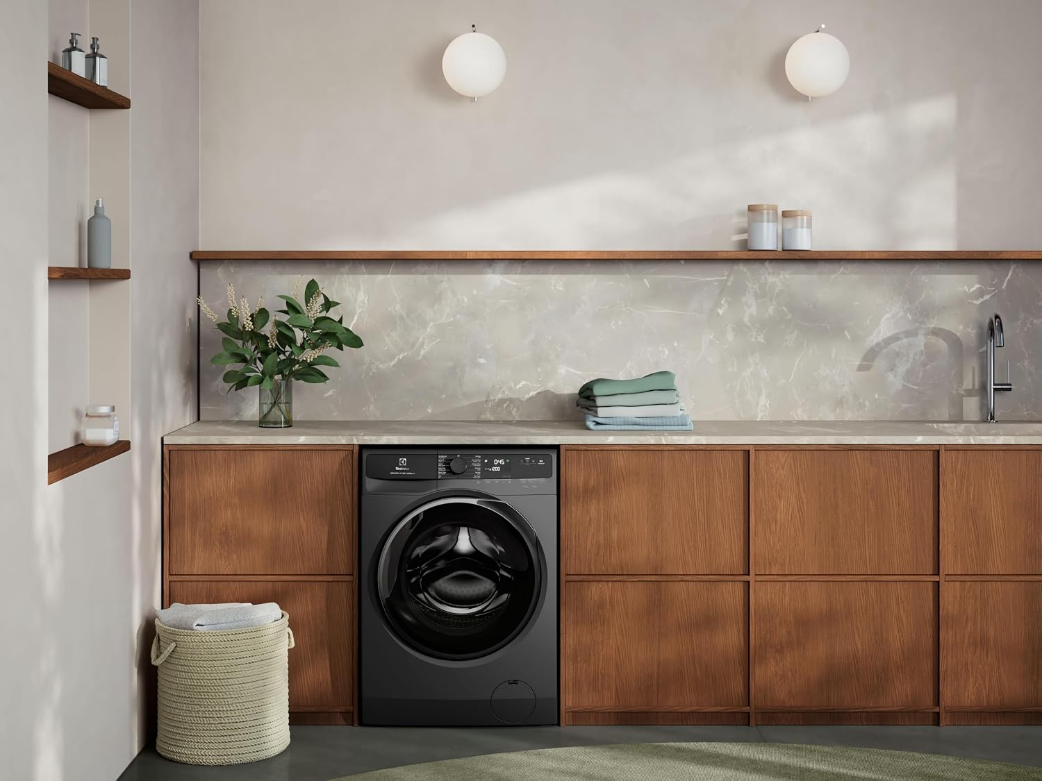 Electrolux 8KG Eco Inverter High Efficiency Motor Front Load Washing Machine, 1200 RPM & 5 Star Rating, 13 Programs includes FULL LOAD 45Minutes WASH, ULTIMATECARE500, EWF8023P5SC