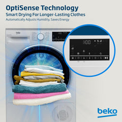 Beko Condenser Tumble Dryer 9 kg – AquaWave Sensor Drying & 15 Programmes DC9W