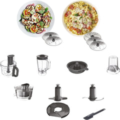 Kenwood MultiPro Express Food Processor 1000W 3L Bowl Blender Juicer Grinder 10 Attachments FDP65.750WH