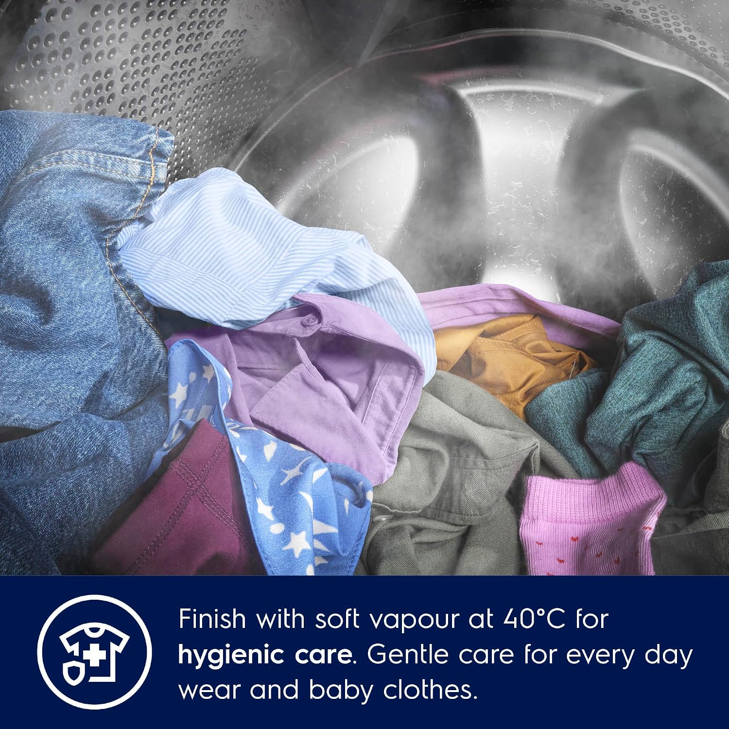 Electrolux 8KG Eco Inverter High Efficiency Motor Front Load Washing Machine, 1200 RPM & 5 Star Rating, 13 Programs includes FULL LOAD 45Minutes WASH, ULTIMATECARE500, EWF8023P5SC