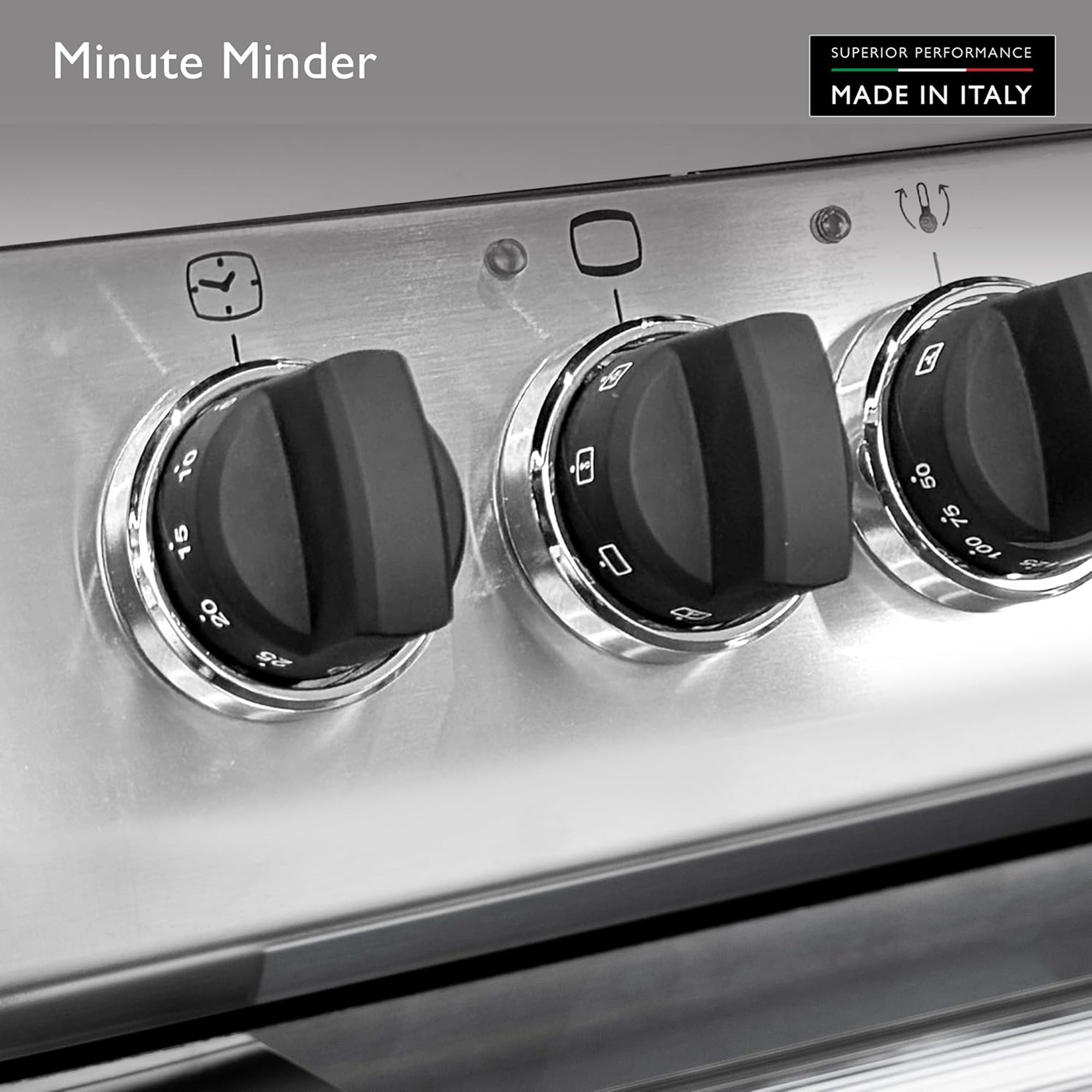 Tecnogas Superiore 90×60 cm Freestanding Gas Cooker with 5 Burners – 133L Convection Fan Oven Stainless Steel N3X96G5VCF