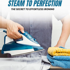 CLEAN Edition Steam Iron 2200W – Spray Function Ceramic Soleplate Adjustable Steam Self Clean