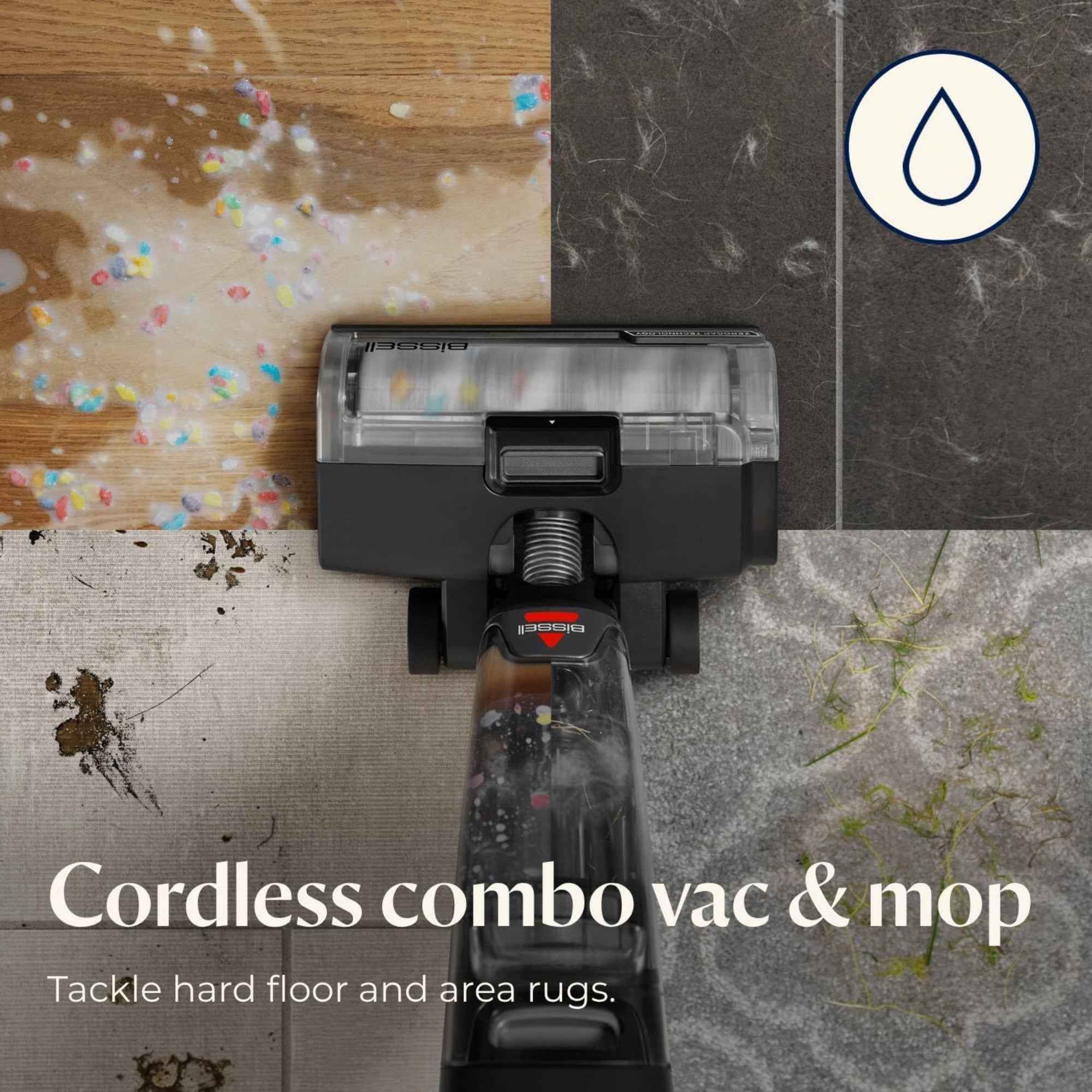 BISSELL CrossWave OmniForce Edge Cordless Wet & Dry Vacuum Cleaner ZeroGap Edge Cleaning PowerVac Mode 4000E