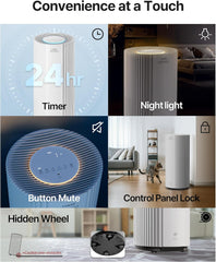 COWAY Airmega 450 – True HEPA Purifier, AQI monitor, Large Home Bedroom up to 3,285 ft², Red Dot Design, HyperVortex airflow, Ultra Quiet, Removes 99.99% Allergens, Dust, Pet & Odours, 5Yr Warranty