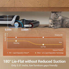 Dreame H14 Cordless Wet & Dry Vacuum Cleaner 180° Lie-Flat 18000Pa Hot Water Self-Cleaning Fast Hot Air Drying