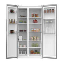 Krome Side-by-Side Refrigerator 700L – Inverter Compressor No Frost Water Dispenser KR-SBS 700WIM (Black / Inox)