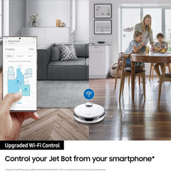 Samsung Jet Bot Robot Vacuum Cleaner – 60W Suction LiDAR Navigation Smart Control VR30T80313W (White)