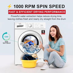 Star Track 6KG Front Load Washing Machine with BLDC Inverter Motor Steam Wash & 1200 RPM – SW-600ATT2-AZ (BLACK)