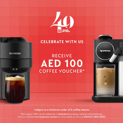 Nespresso Vertuo Pop Coffee Machine by Nespresso - Liquorice Black Design, Smart Brewing Technology, UAE Version