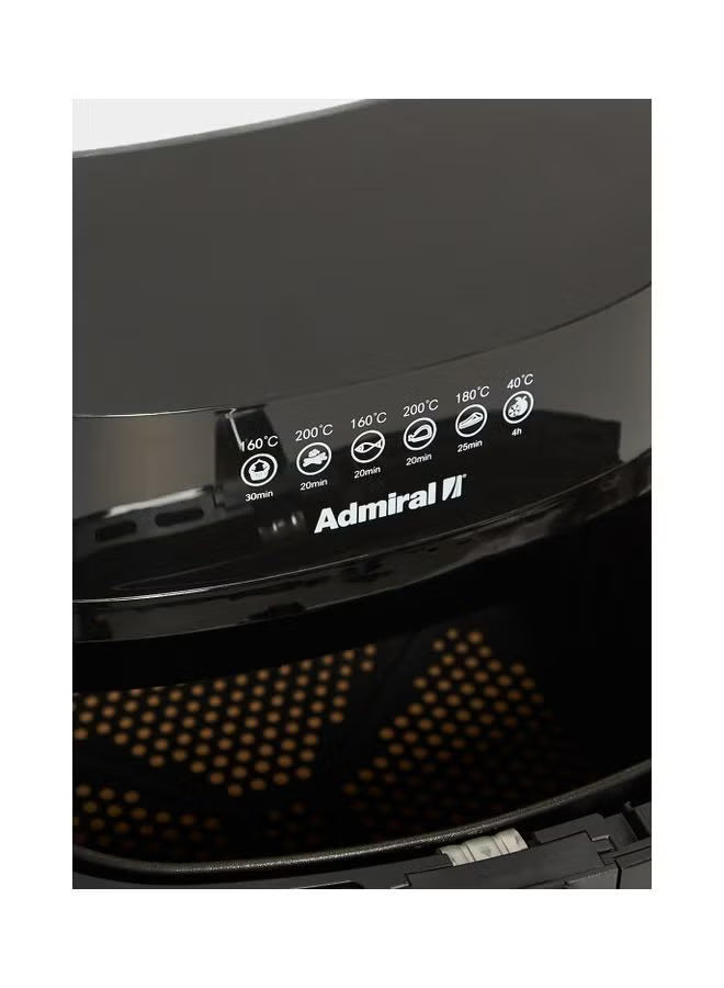 Air Fryer Frying Rack 6.5L Frying Basket 6.0L Frying Pot 7.2L Touch Panel With Preset 8 Program 120V 50-60Hz 6.5 L 1800 W ADAF65BLT Black