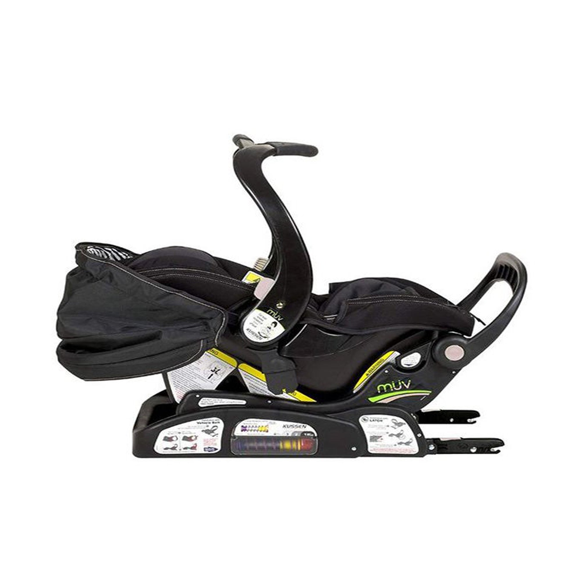 Kussen Infant Car Seat – Adjustable 5-Point Harness Side Impact Protection Mystic Black KS58015 (Mystic Black)