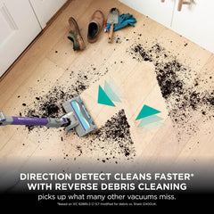 Shark PowerDetect Cordless Vacuum Cleaner, DuoClean Detect, Grey IP1251UKT | Reverse Clean, Anti Hair Wrap Plus, Lightweight, 70 Min Runtime, Pet, Crevice & Multi-Surface Tools, Flexible, Handheld Mode