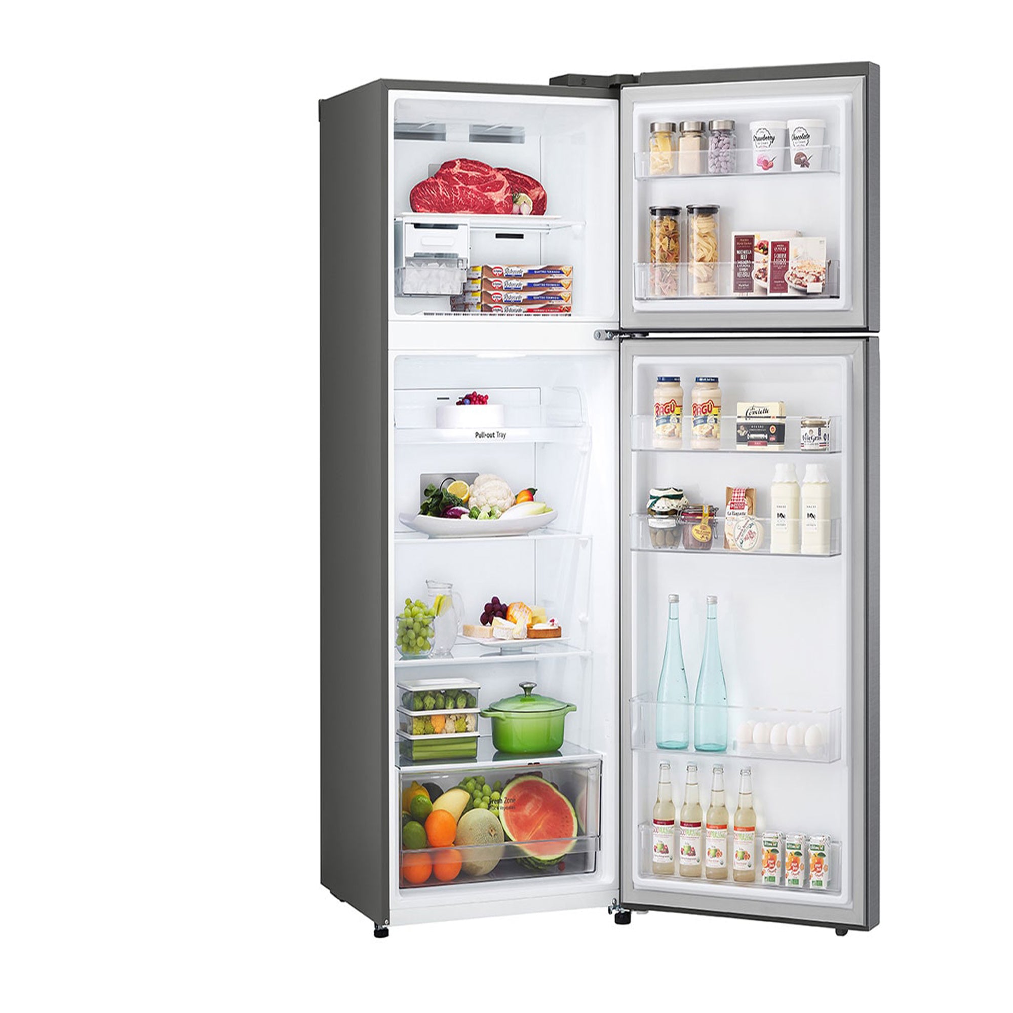 LG Top Mount Fridge, 395L, Graphite Steel GN-B512PQGB