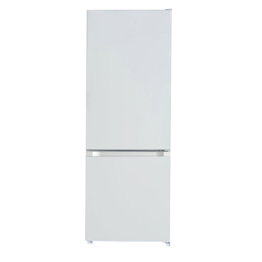 Benavent Bottom Freezer Refrigerator 262L Electronic Control Glass Shelves Interior Light CBME17655ELW (White)