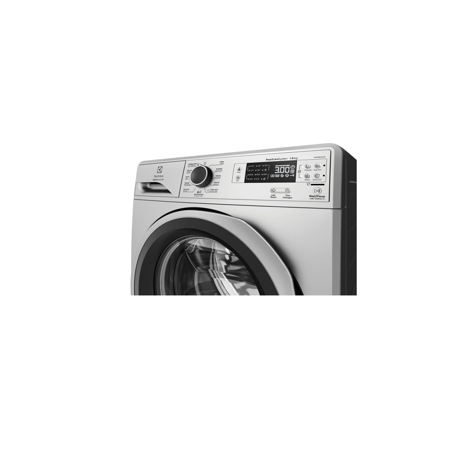 Electrolux Front Load Washing Machine 8kg 1200RPM Inverter EWF8241SBS Silver Inox