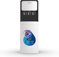 KROME Bottom-Loading Water Dispenser, Hot, Cold & Warm Water, Child Safety Lock, Stainless Steel Tanks, 3L Cooling & 5L Heating Capacity, LED Indicators, KR-WDBL1003TSP