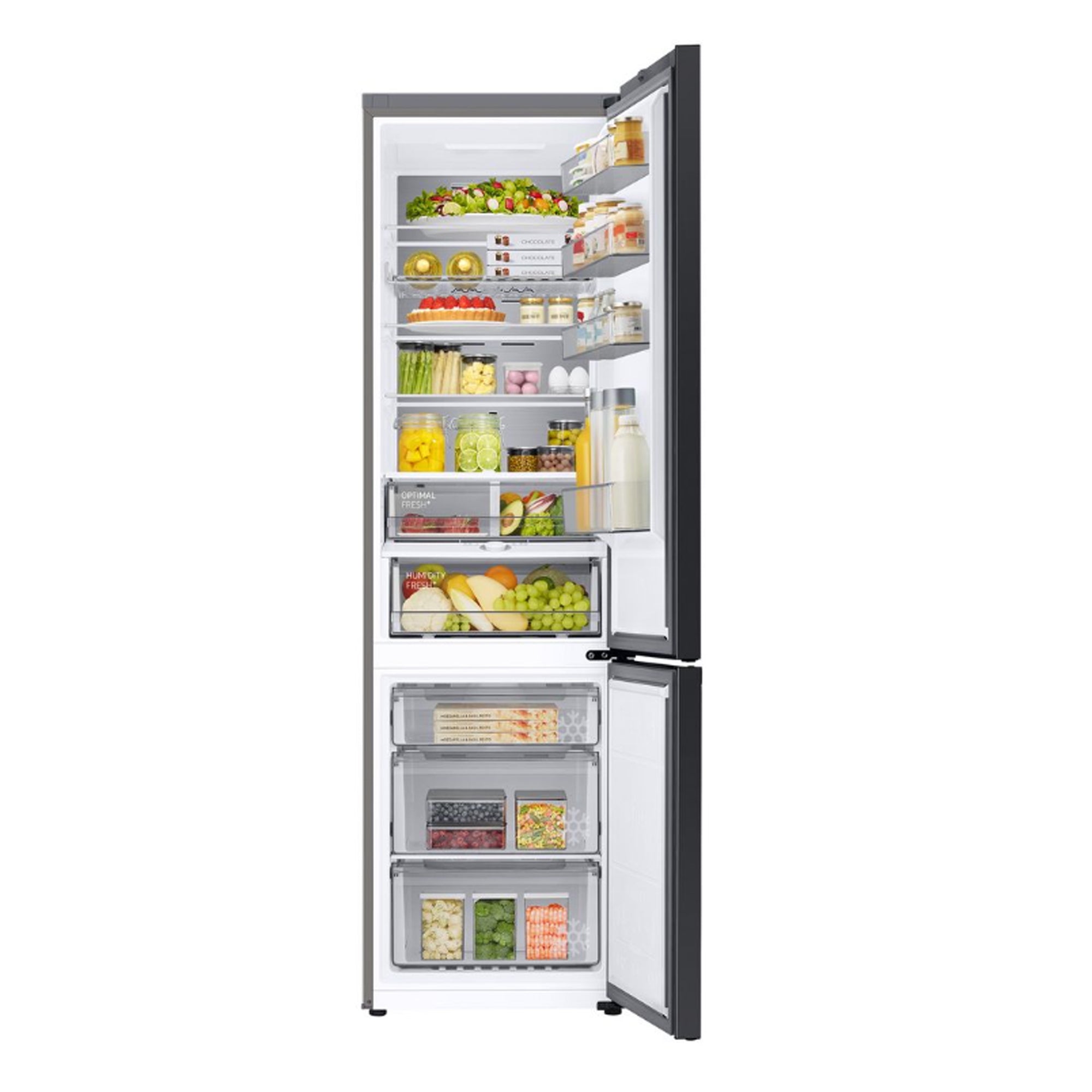Samsung 390L Bottom Freezer Refrigerator No Frost All-Around Cooling SpaceMax Digital Inverter RB38C7B5DS9 (Silver)