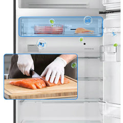 Toshiba Top Mount Refrigerator 611 Litres Black Glass – GR-RT835WE-PGE(XK)