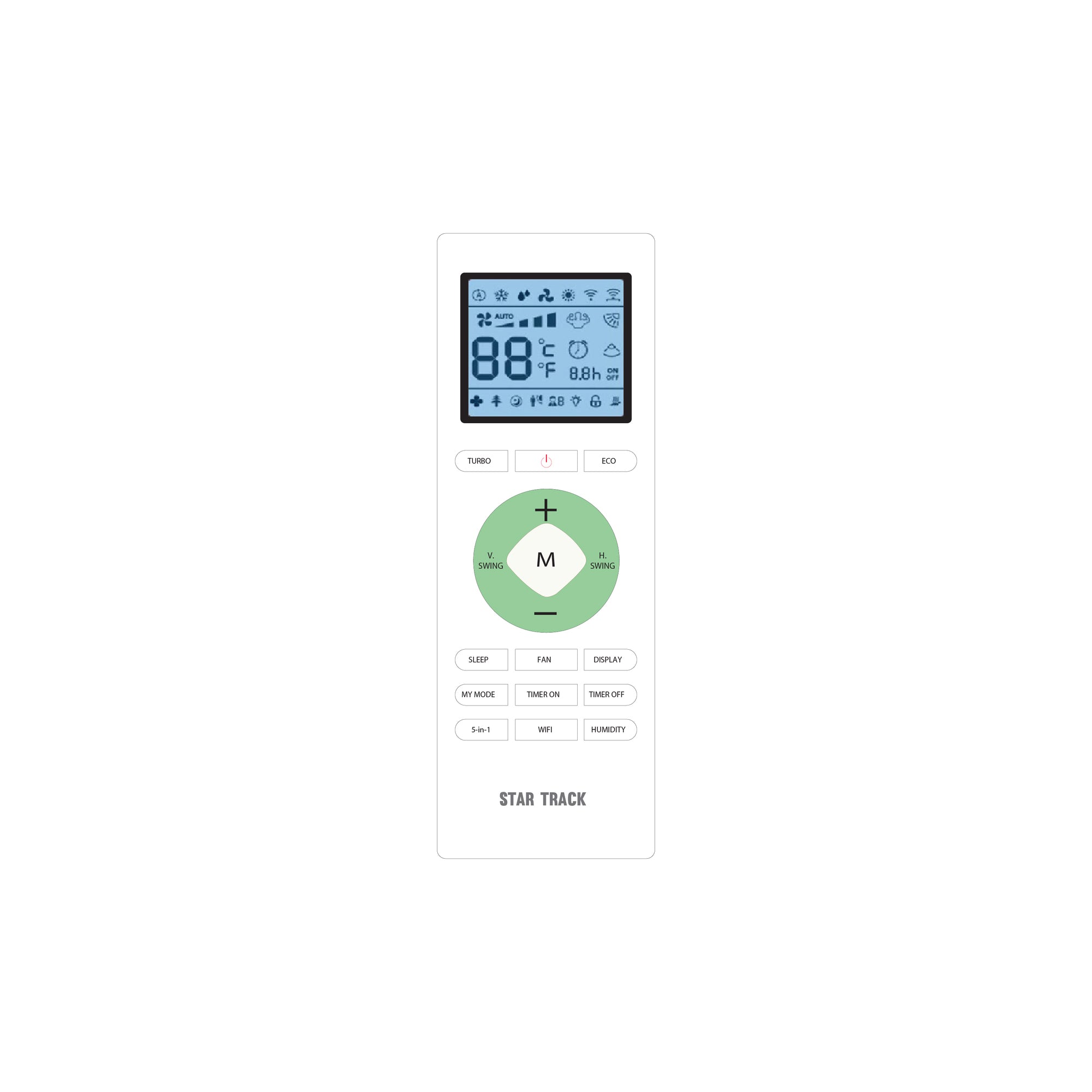 Star Track 12000 BTU Split Air Conditioner T3 Rotary Compressor Fast Cooling Remote Control ST18000BTUHVO