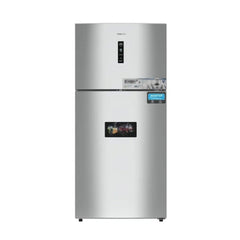 Nikai 800L Gross & 580L Net Double Door No Frost Top Mount Refrigerator, Digital Display, Silent & Energy Efficient, Inverter Compressor Big Fridge, Frost-Free, Best for Home & Kitchen - NRF801FSSINV