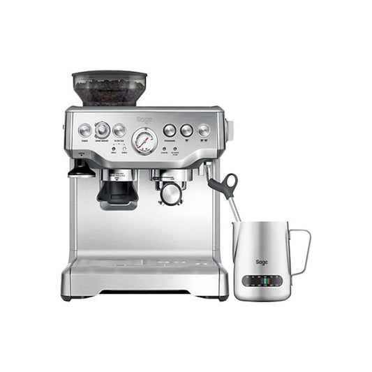 Sage - The Barista Express - Bean to Cup Coffee Machine with Grinder | Milk Frother, Brushed Stainless Steel - UAE Version, 2 Yr Warranty, Free Coffee from RAW