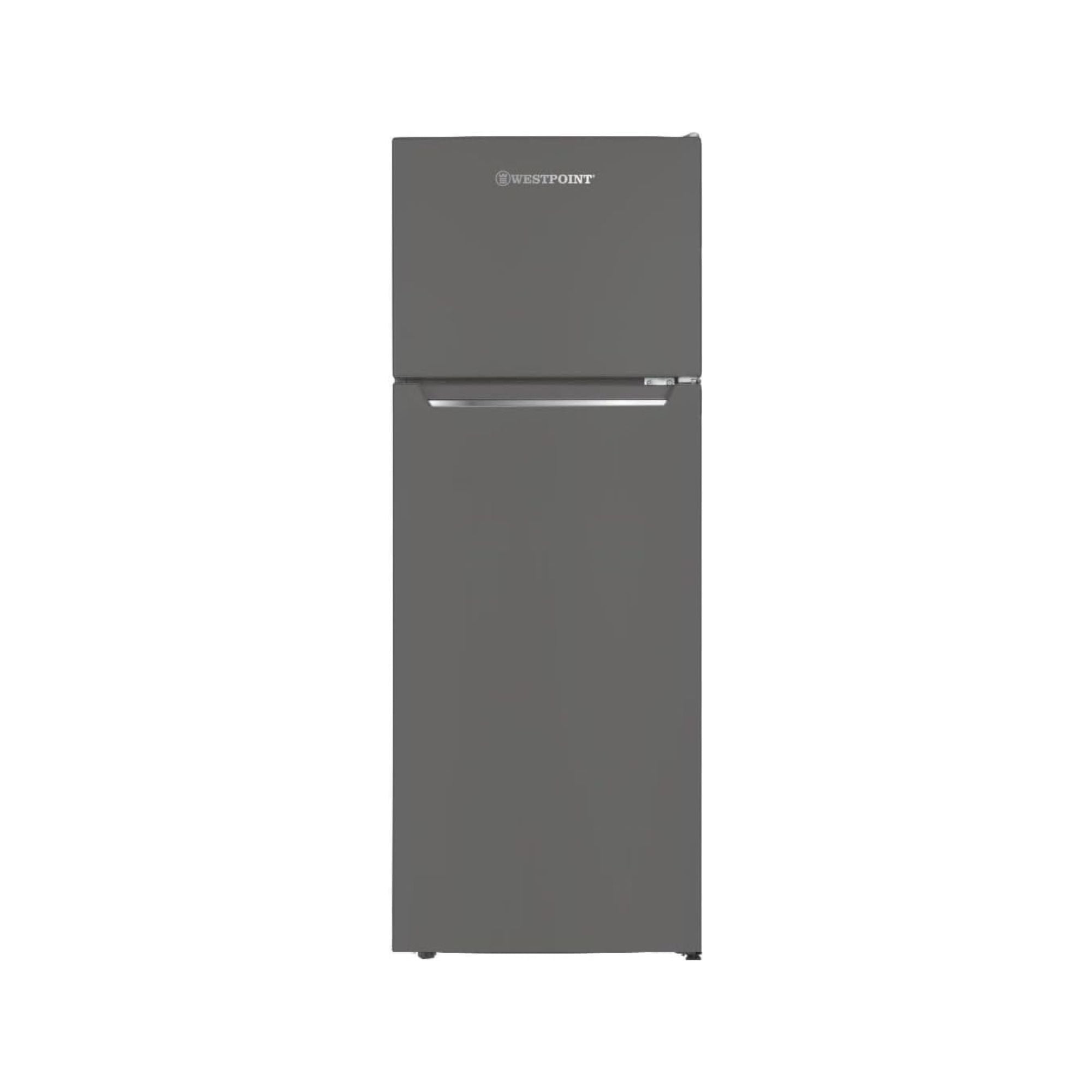 Westpoint 240 Liters Gross Double Door Refrigerator-Freezer, DEFROST, 4 Door Balconies, Egg Rack, Ice Cube Tray, Built in Condenser, 52Dx51.9Wx148H Centimeter Silver WRN-2423EI (NEW MODEL)