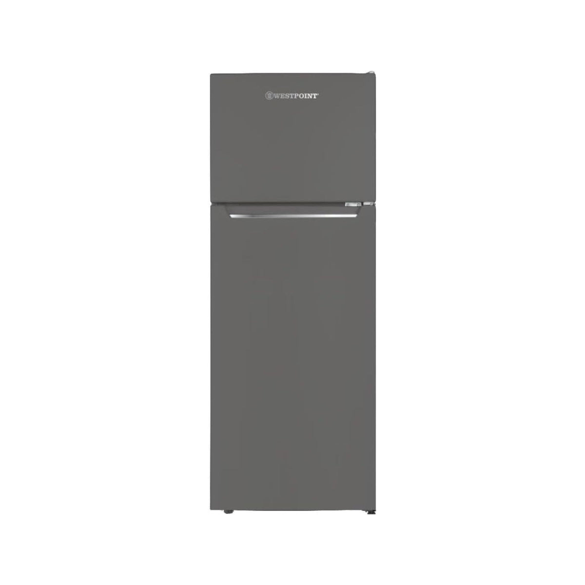 Westpoint 240 Liters Gross Double Door Refrigerator-Freezer, DEFROST, 4 Door Balconies, Egg Rack, Ice Cube Tray, Built in Condenser, 52Dx51.9Wx148H Centimeter Silver WRN-2423EI (NEW MODEL)