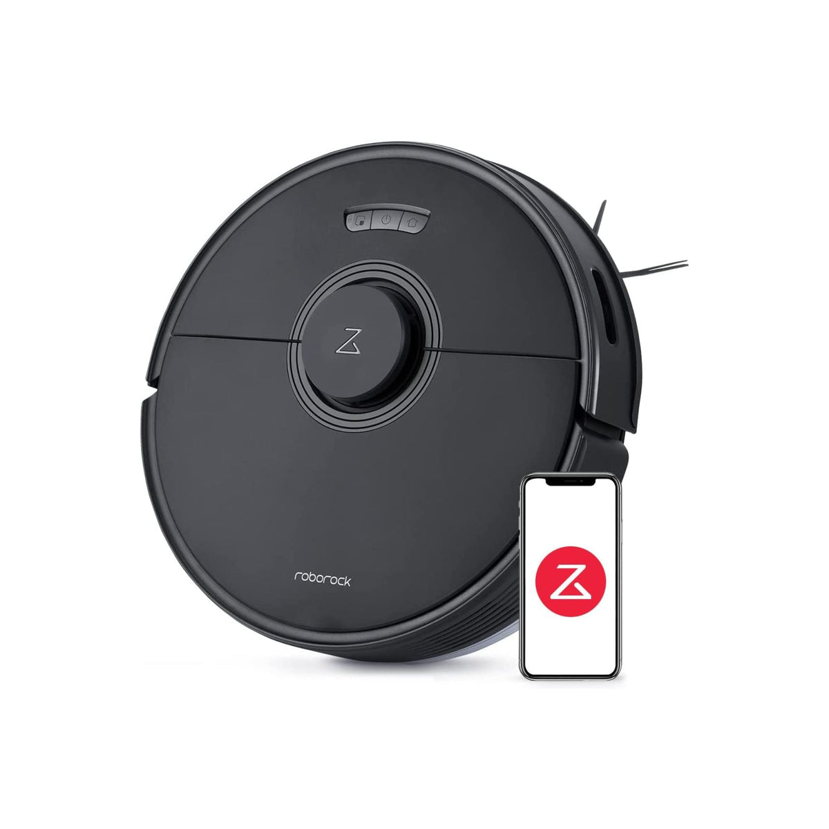 Roborock Q7 Max Robot Vacuum Cleaner with Mop, 4200Pa Strong Suction, Lidar Navigation, Multi-Level Mapping, No-Go&No-Mop Zones, 180mins Runtime, Works with Alexa, Perfect for Pet Hair(Black)