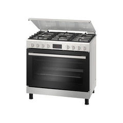 Bosch Free Standing Gas Cooker 90cm, 147L, German Engineering Cooking Range HGW3ASQ50M