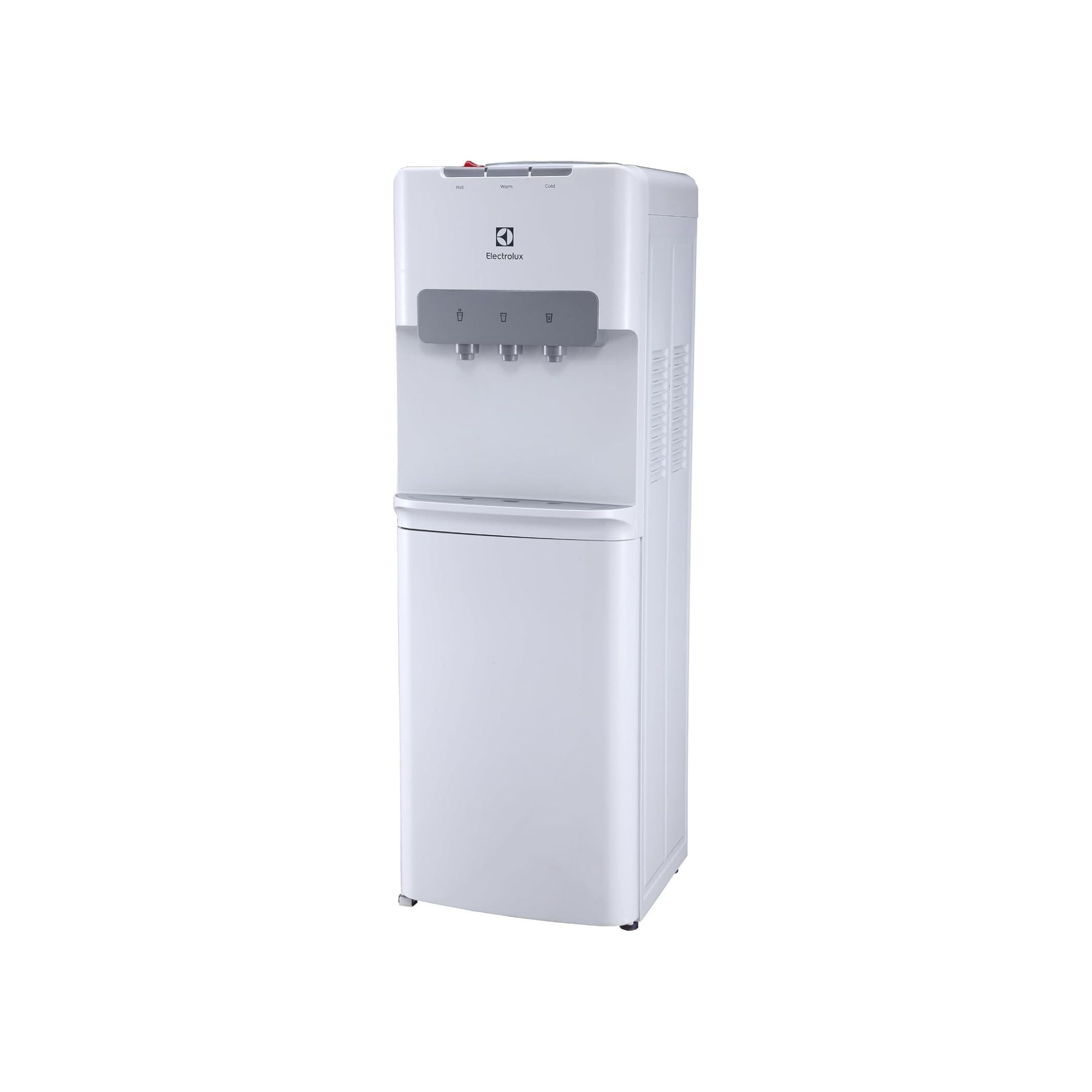 Electrolux Water Dispenser, Top Loading, 3-taps Equipped with Hot Cold and Ambient Temperature, Floor Standing, LED Indicator, Child Safety Lock for Faucet, Ideal for Home, Office & Pantry, EDBMFSXWG