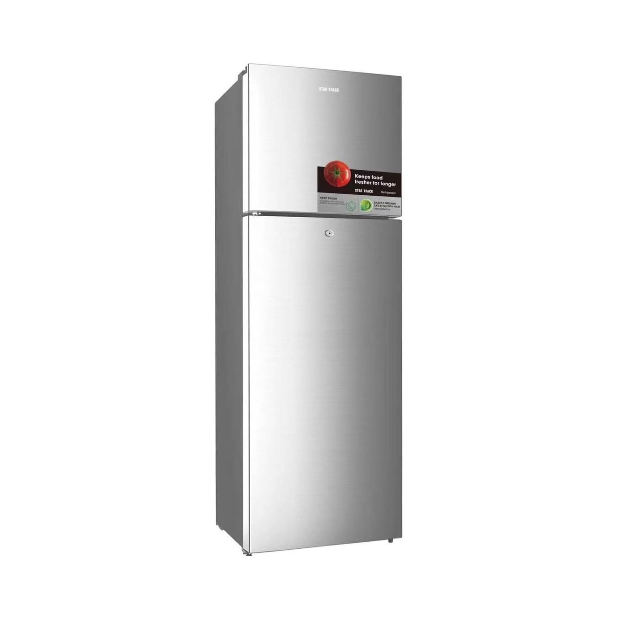 STAR TRACK Double Door Refrigerator 320L comes with Frost Free has Smart Sensor Technology has Air Flow Technology, ST-FRG-NSKE320
