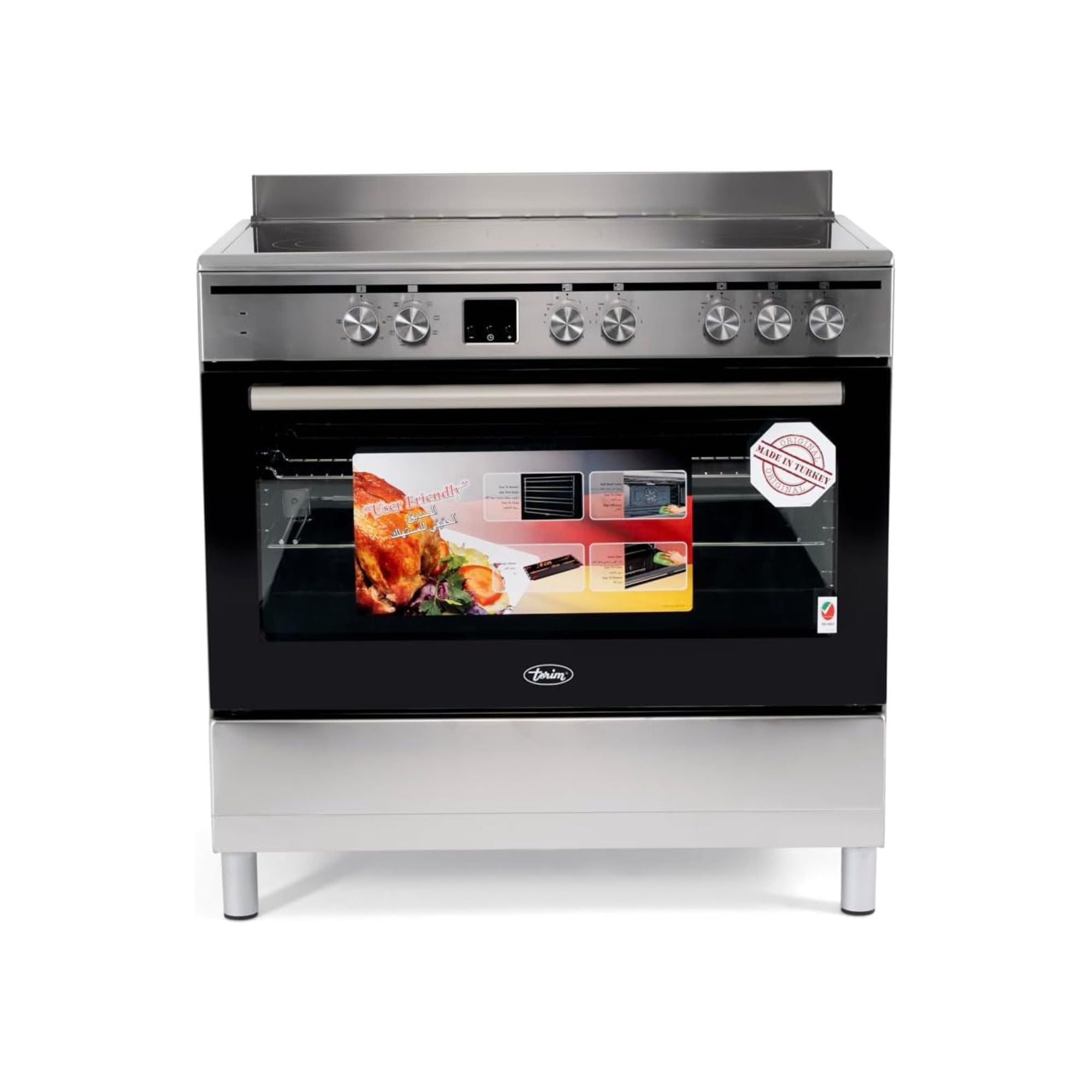 Terim 90X60 Ceramic Cooking Range, 9 Oven Function With Turbo Fan, Tervc96St