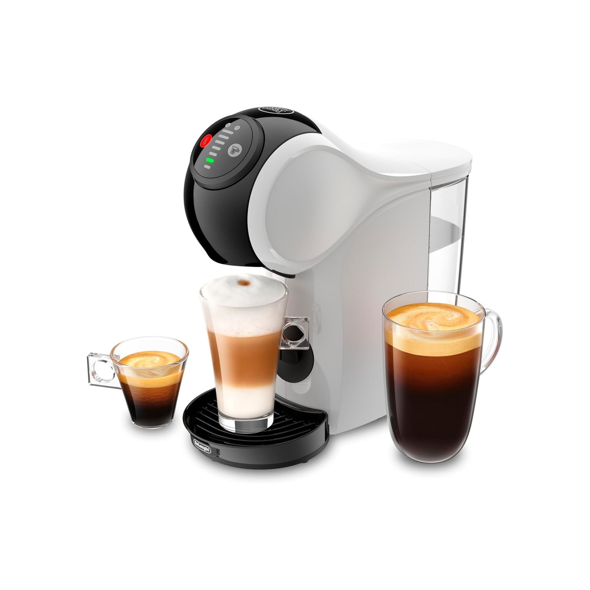 Nescafe Dolce Gusto by De'Longhi Automatic Capsule Coffee Machine GENIO S Coffee Maker with 15 Bar Pressure Ideal for Espresso, Americano, Cappuccino, Latte, Macchiato & Many More Coffee Recipes